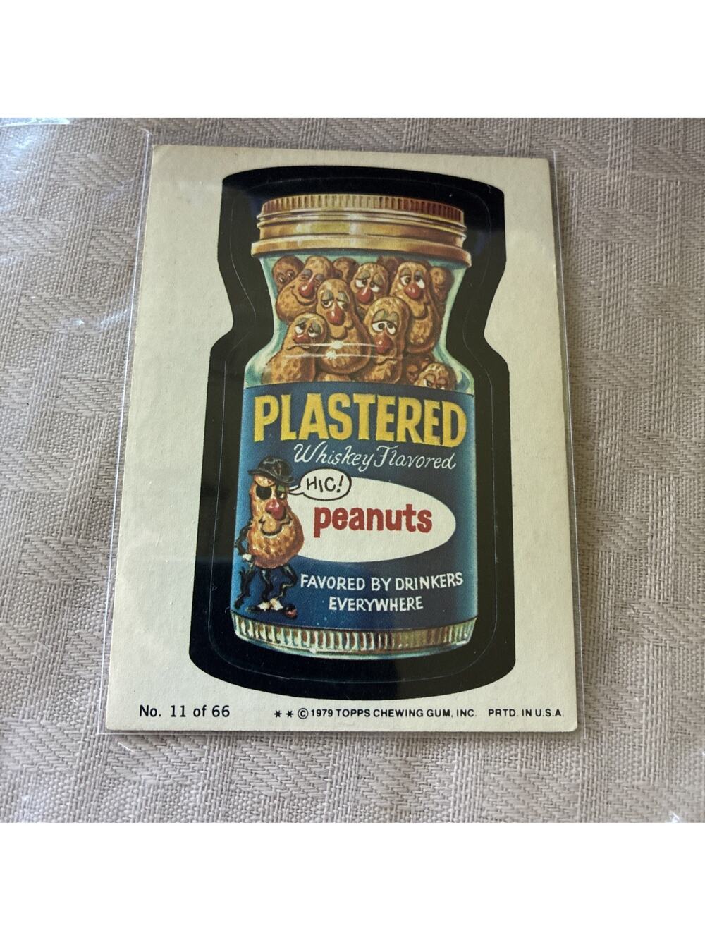1979 Topps - Wacky Packages #11 Plastered Peanuts Sticker Series #1 PK143